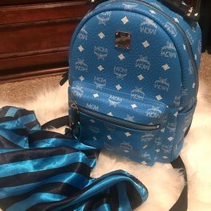 SOLD!!! Blue MCM back pack